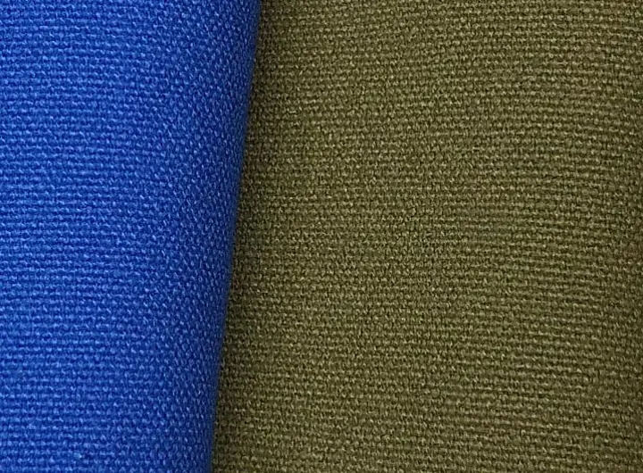 Blue and Green Cotton Fabric Material