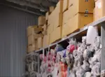 warehouse shelves